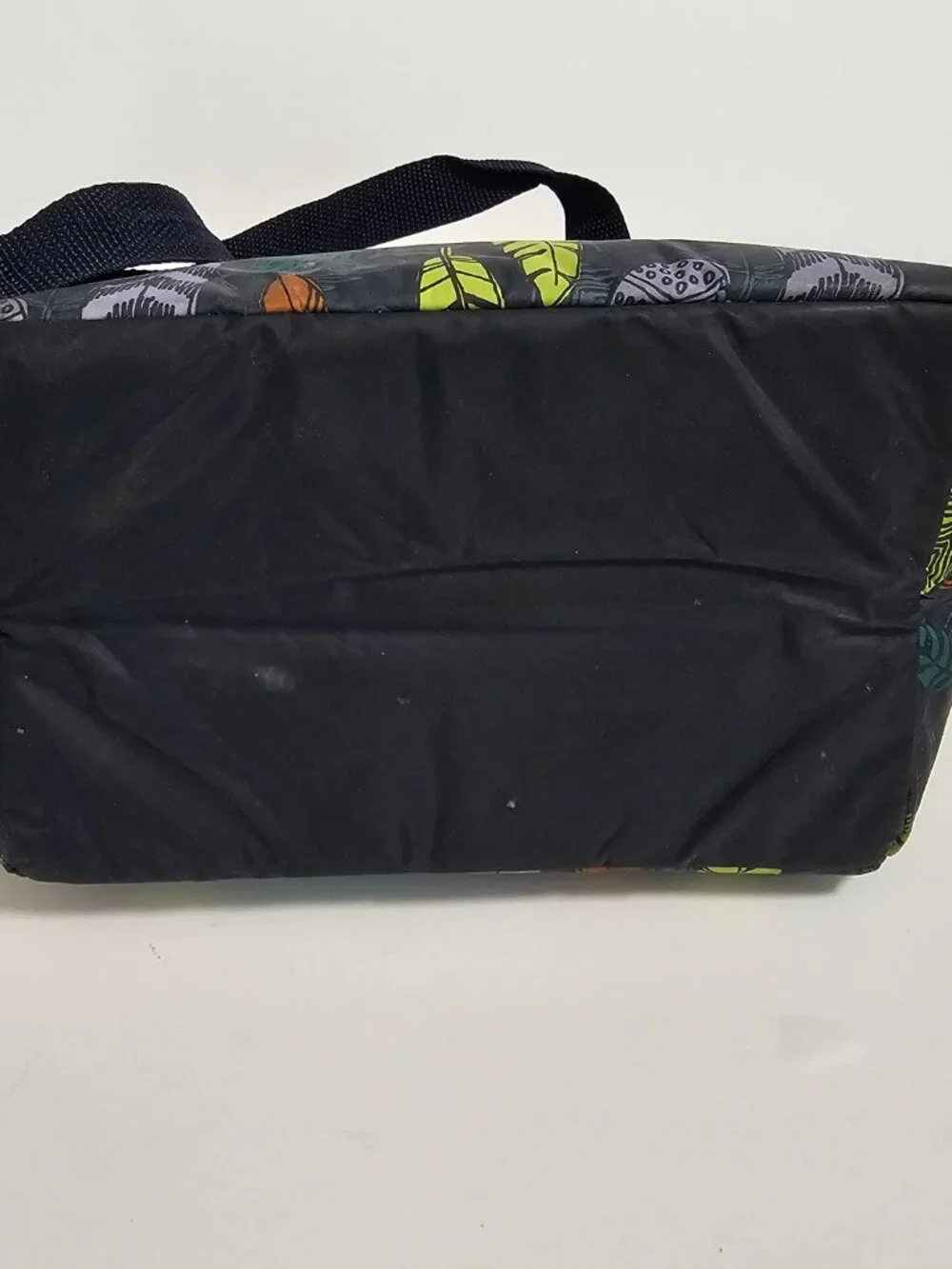 Thirty One Lunch Bag Insulated Blue Feather Print Boho Office School